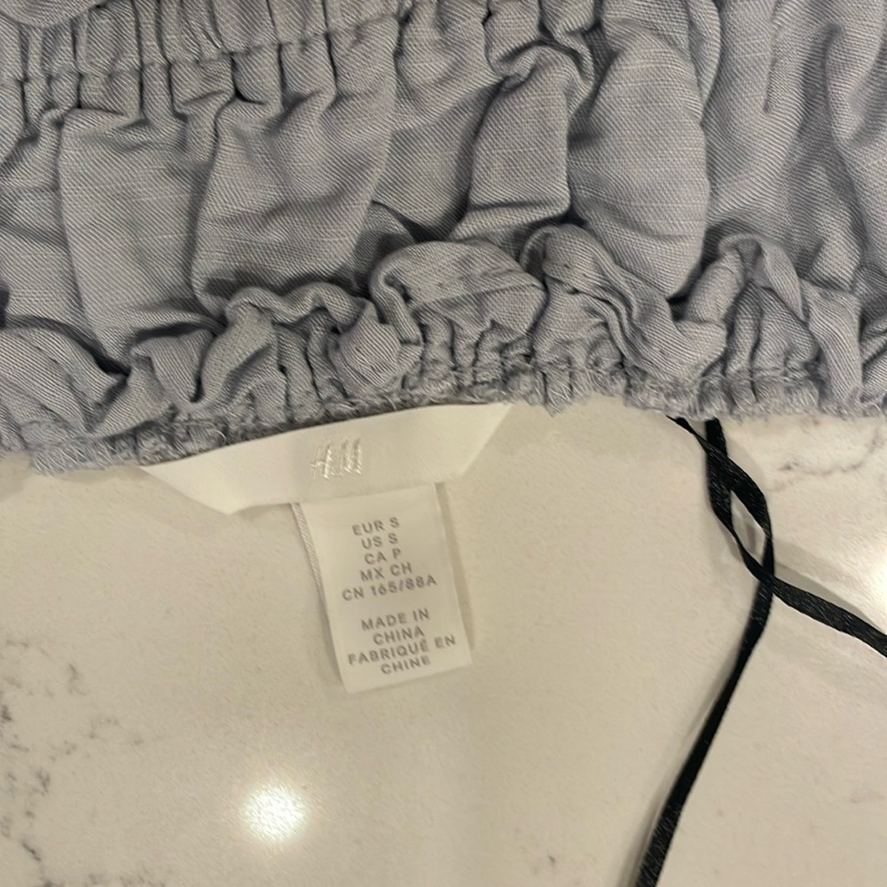 H&M Linen Blend Halter Top with Matching Bottoms Set - Picture 5 of 6